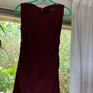 Burgundy cocktail dress